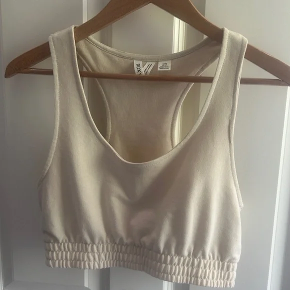 Roxy Beige Bralette size S. GUC. Comfortable. A bit roomy. - Picture 3 of 9
